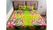 Rayon Bedsheet Hand Painted Floral Design by Balinese Artisans